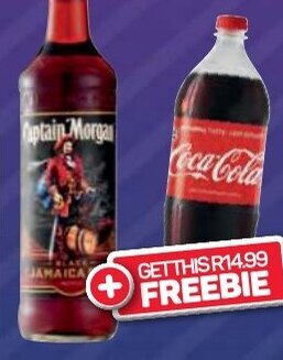 Pick n Pay Captain Morgan Black Jamaica Rum 750ml offer