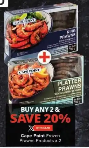 Cape Point Frozen Prawns Products x 2