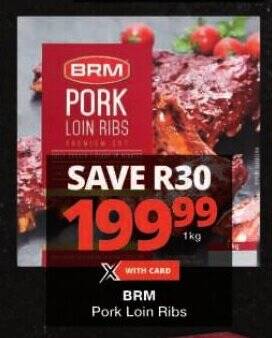 BRM Pork Loin Ribs offer at Checkers