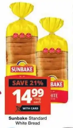 Checkers Sunbake Standard White Bread offer