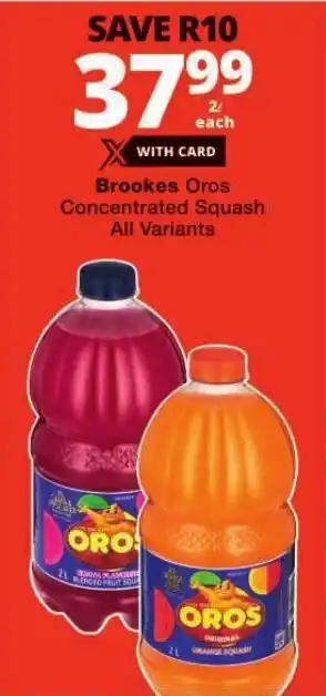 Checkers Brookes Oros Concentrated Squash All Variants offer