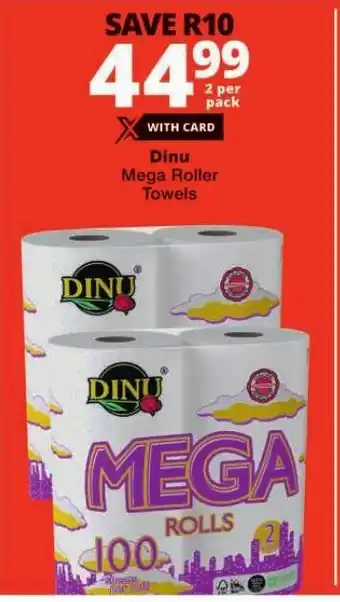 Checkers Dinu Mega Roller Towels offer