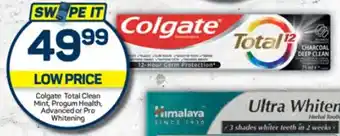 Pick n Pay Hypermarket Colgate Total Clean Mint, Progum Health, Advanced or Pro Whitening offer