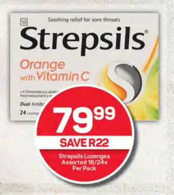 Pick n Pay Hypermarket Strepsils Lozenges Assorted 16/24s Per Pack offer