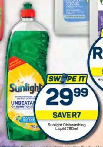 Pick n Pay Hypermarket Sunlight Dishwashing Liquid 750ml offer