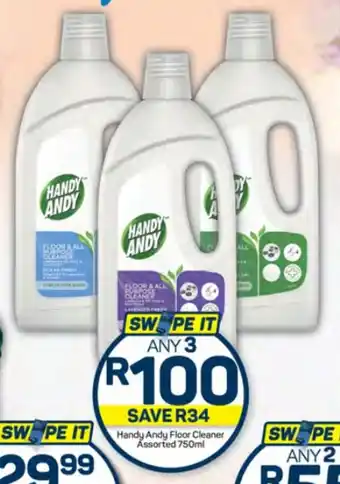 Pick n Pay Hypermarket Handy Andy Floor Cleaner Assorted 750ml offer