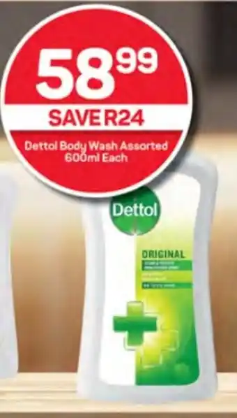 Pick n Pay Hypermarket Dettol Body Wash Assorted 600ml Each offer