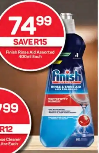 Pick n Pay Hypermarket Finish Rinse Aid Assorted 400ml Each offer