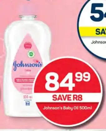 Pick n Pay Hypermarket Johnson's Baby Oil 500ml offer