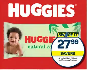 Pick n Pay Hypermarket Huggies Baby Wipes Assorted 56s Each offer