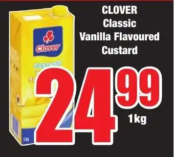 Boxer Superstores CLOVER Classic Vanilla Flavoured Custard offer