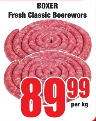 Boxer Superstores BOXER Fresh Classic Boerewors offer