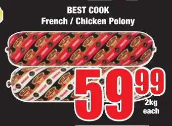 Boxer Superstores BEST COOK French/Chicken Polony offer