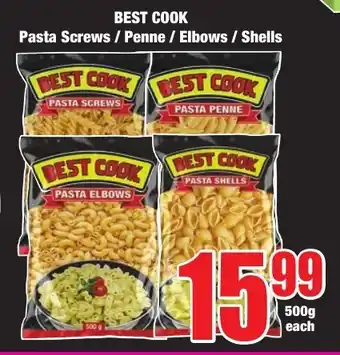 BEST COOK Pasta Screws/ Penne/ Elbows/ Shells