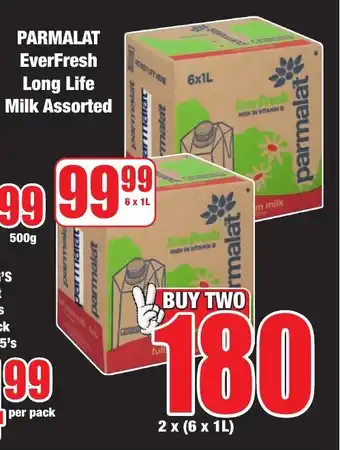 Boxer Superstores PARMALAT EverFresh Long Life Milk Assorted offer