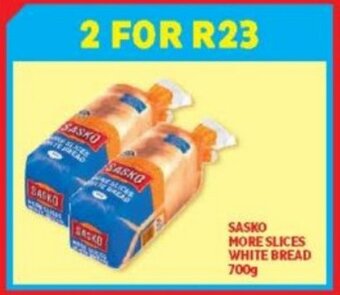 Usave Sasko More Slices White Bread 700g offer