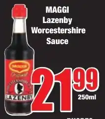 Boxer Superstores MAGGI Lazenby Worcestershire Sauce offer