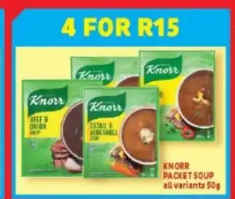 Usave Knorr Pocket Soup All Variants 50g offer