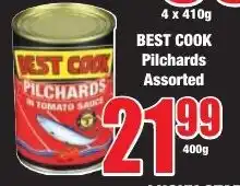 Boxer Superstores BEST COOK Pilchards Assorted offer