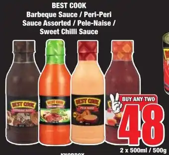 Boxer Superstores BEST COOK Barbeque Sauce/ Peri-Peri Sauce Assorted/ Pele-Naise/ Sweet Chilli Sauce offer