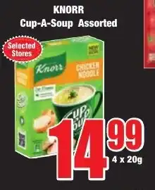 Boxer Superstores KNORR Cup-A-Soup Assorted offer