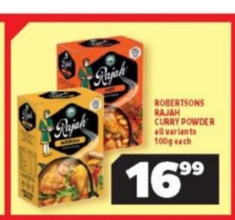 Usave Robertsons Rajah Curry Powder All Variants 100g each offer