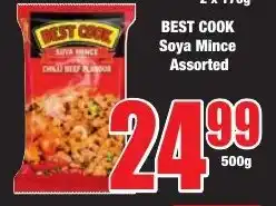 Boxer Superstores BEST COOK Soya Mince Assorted offer