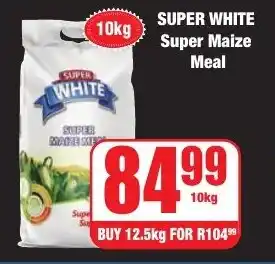 Boxer Superstores SUPER WHITE Super Maize Meal offer