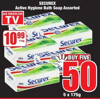 Boxer Superstores SECUREX Active Hygiene Bath Soap Assorted offer