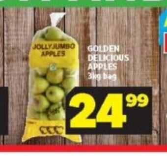 Usave Golden Delicious Apples 3kg bag offer