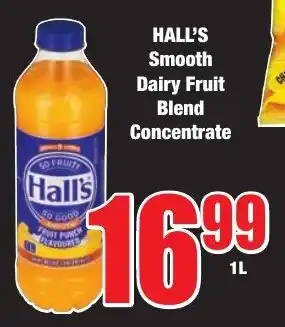 Boxer Superstores HALL'S Smooth Dairy Fruit Blend Concentrate offer