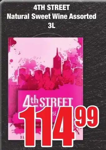Boxer Superstores 4TH STREET Natural Sweet Wine Assorted 3L offer
