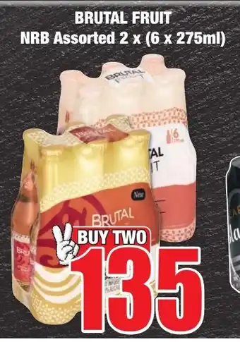Boxer Superstores BRUTAL FRUIT NRB Assorted 2 x (6 x 275ml) offer
