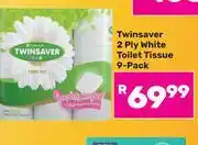 Game Twinsaver 2 Ply White Toilet Tissue 9-Pack offer
