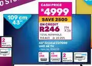 Game Samsung 43(109cm) Crystal CU7000 UHD 4K TV offer