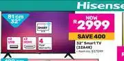 Game Hisense 32 (81cm) Smart TV 32A4K offer