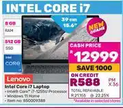 Game Lenovo 15.6(39cm) Intel Core i7 Laptop offer