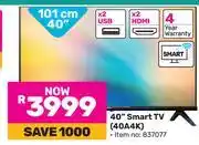 Game Hisense 40(101cm) Smart TV 40A4K offer