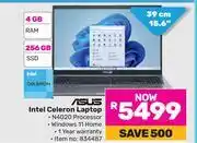 Game Asus 15.6(39cm) Intel Celeron Laptop offer