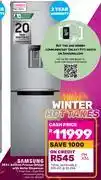 Game Samsung Bottom Freezer Fridge With Water Dispenser-303Ltr offer