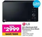 Game LG 42L Electronic Grill Microwave Oven Black offer