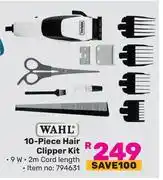 Game Wahl 10 Piece Hair Clipper Kit offer