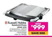 Game Russell Hobbs Sandwich Press RHSP-015 offer