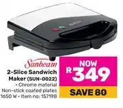 Game Sunbeam 2 Slice Sandwich Maker SUN-0022 offer