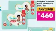 Game Pampers Premium Pants Value Pack Size 3 To 6-For Any 2 offer