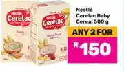 Game Nestle Cerelac Baby Cereal-For Any 2 x 500g offer