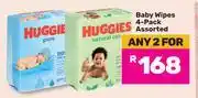Game Huggies Baby Wipes 4 Pack Assorted-For Any 2 offer