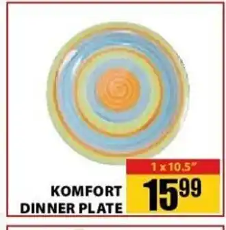 Komfort Dinner Plate 1 x 10.5"