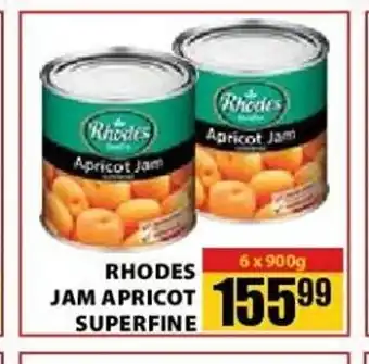 Jumbo Rhodes Jam Apricot Superfine 6 x 900g offer