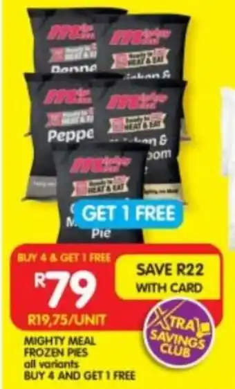 MIGHTY MEAL FROZEN PIES all variants